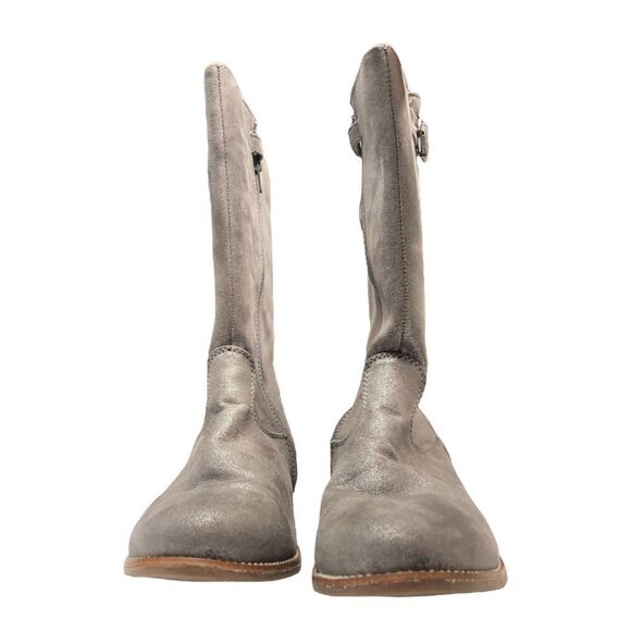 Hanna Anderson Karinne mid-calf zip up boots silver size 5 - new without tags - Picture 5 of 10